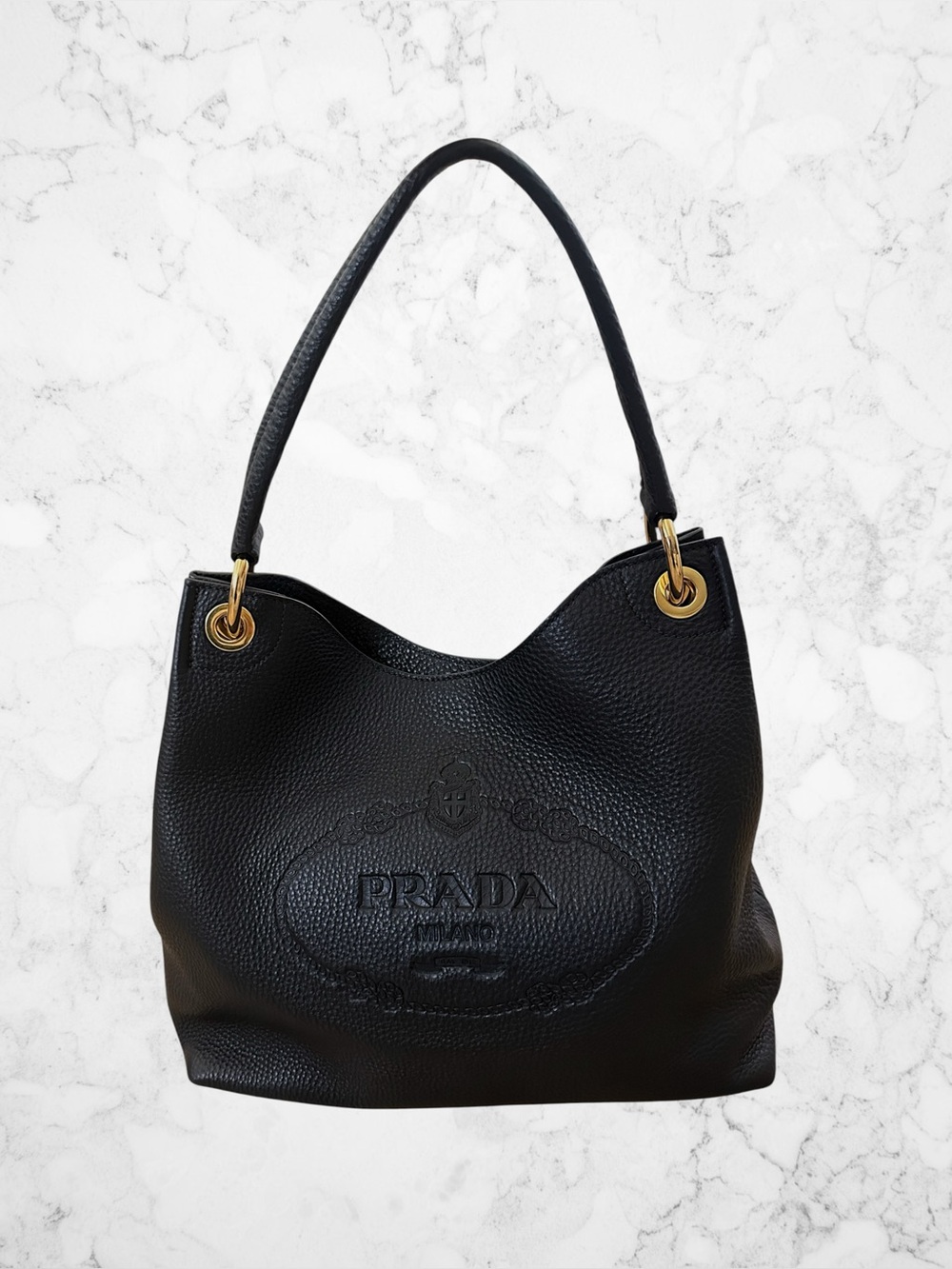 Prada Logo Vitello Daino Bag - Picture 15 of 15